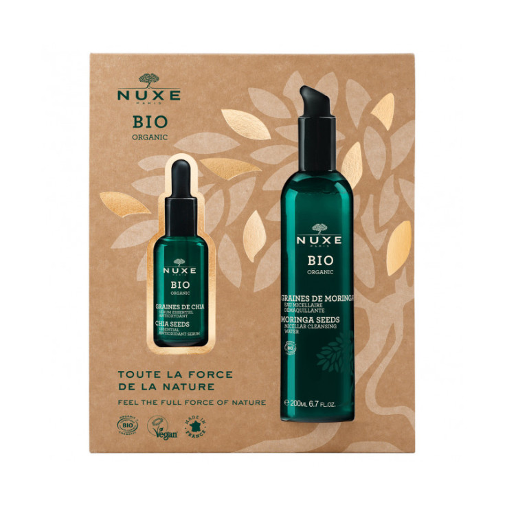nuxe bio organic serum + agua micelar set nuxe bio organic serum + agua micelar set
