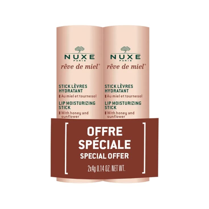 nuxe reve de miel stick labios hidratante duplo 2x4g nuxe reve de miel stick labios hidratante duplo 2x4g