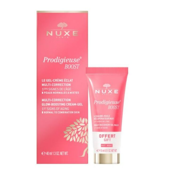 nuxe prodigieuse boost gel/crema+noche 15 ml