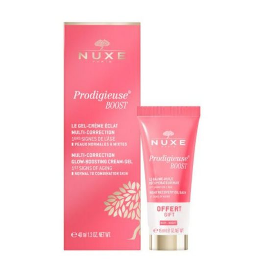 nuxe prodigieuse boost gel/crema+noche 15 ml