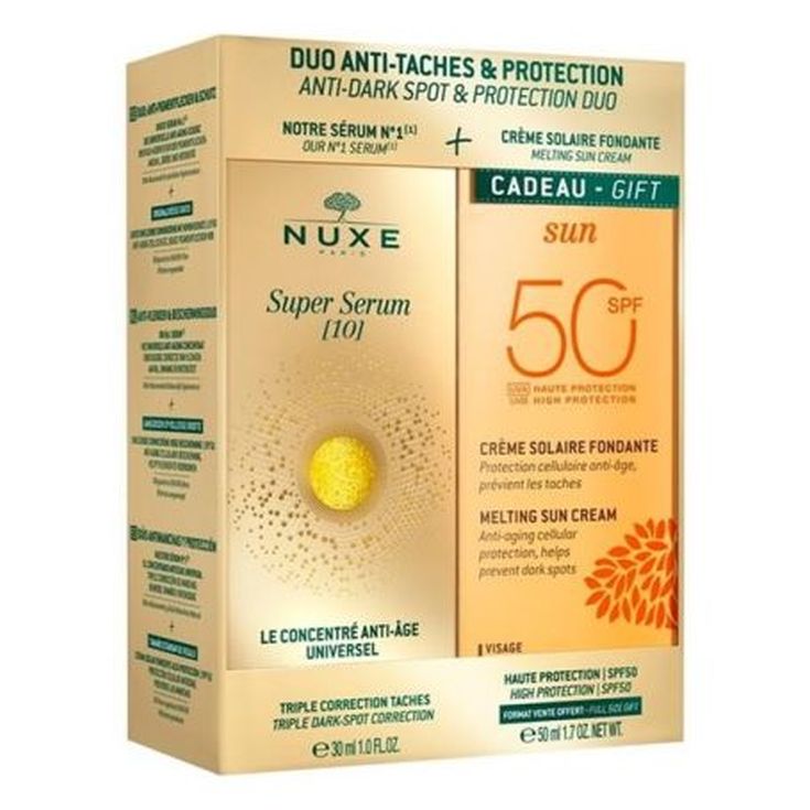 pack nuxe super serum 30ml + crema solar spf50 gratis pack nuxe super serum 30ml + crema solar spf50 gratis