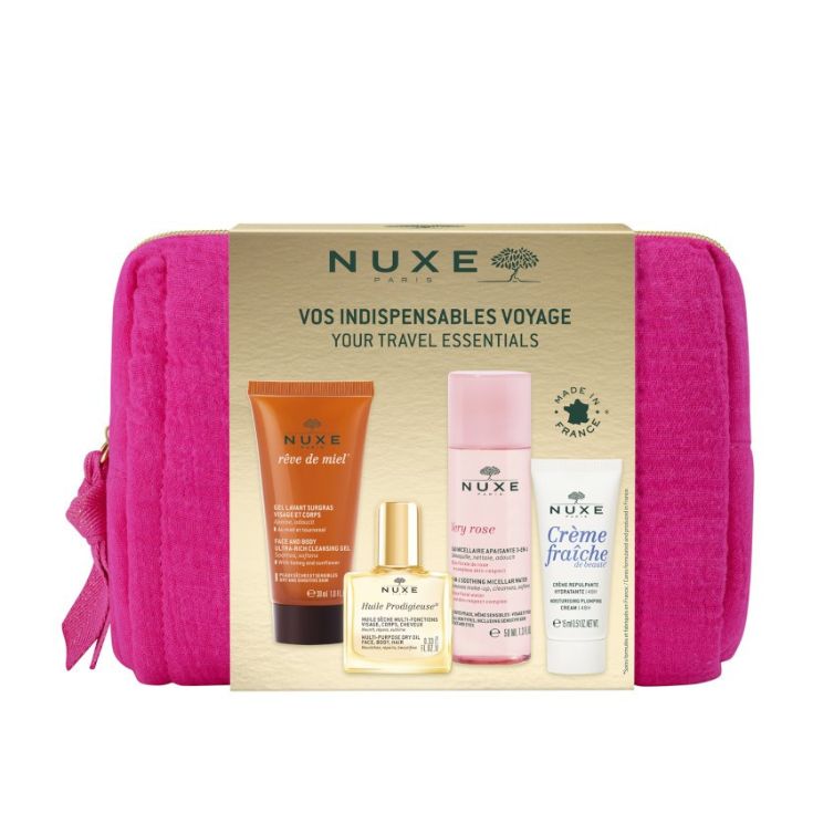 nuxe kit viaje mis imprescindibles neceser 4 piezas nuxe kit viaje mis imprescindibles neceser 4 piezas