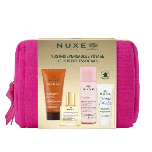 nuxe kit viaje mis imprescindibles neceser 4 piezas