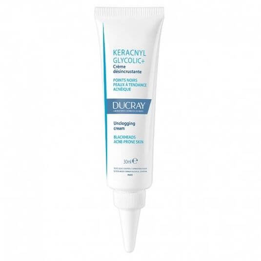 ducray keracnyl glycolic+ 30ml crema desincrustante