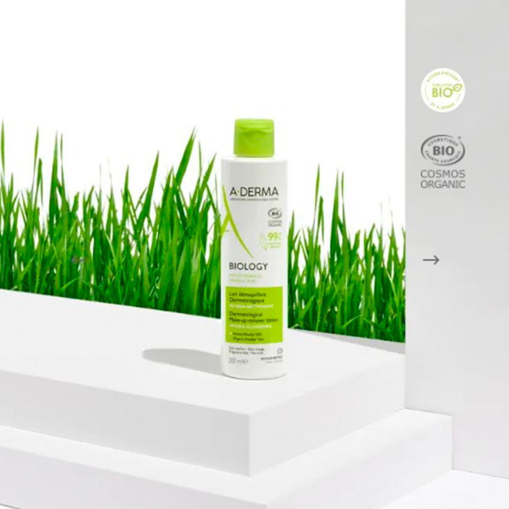 aderma biology leche desmaquillante dermatologica 400ml