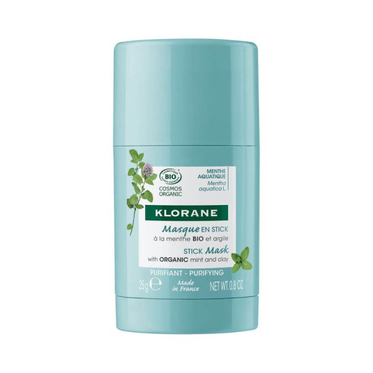 klorane menta acuaticabio mascarilla facial purificante stick 25g