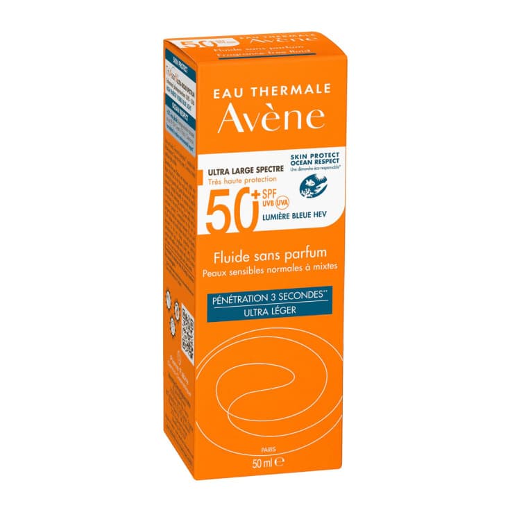 avene sol fluido solar sin perfume spf50+ 50ml