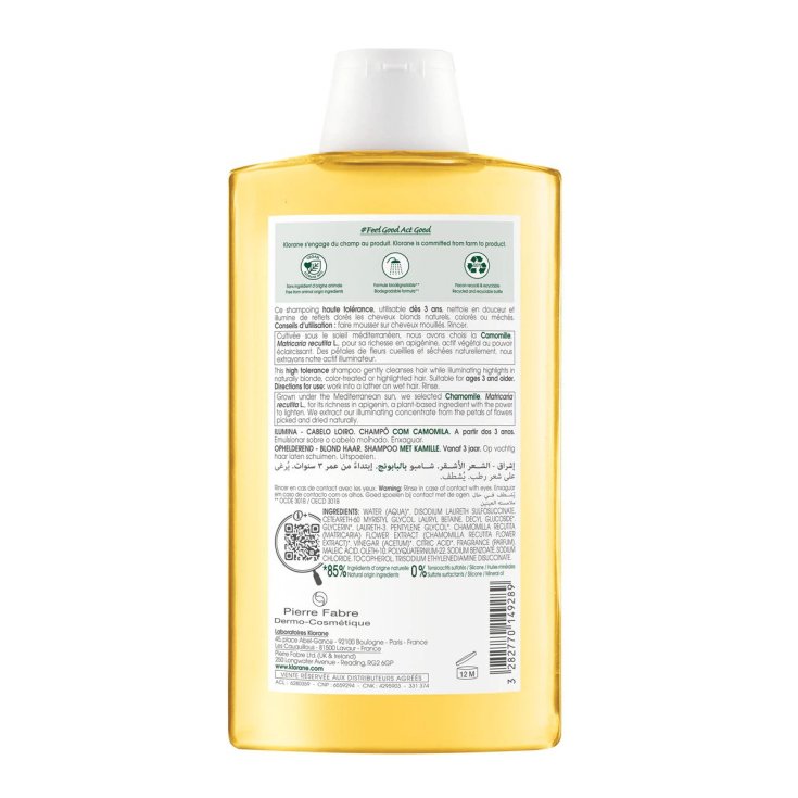 klorane champu con camomila 400ml