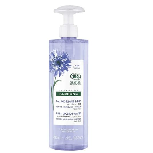 klorane agua micelar bleuet bio 400ml