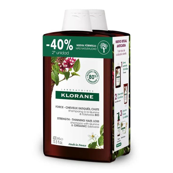 klorane champu de quinina duo 400ml