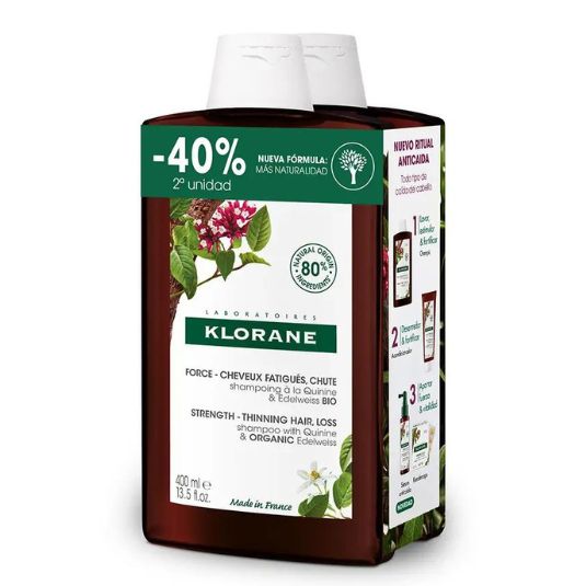 klorane champu de quinina duo 400ml