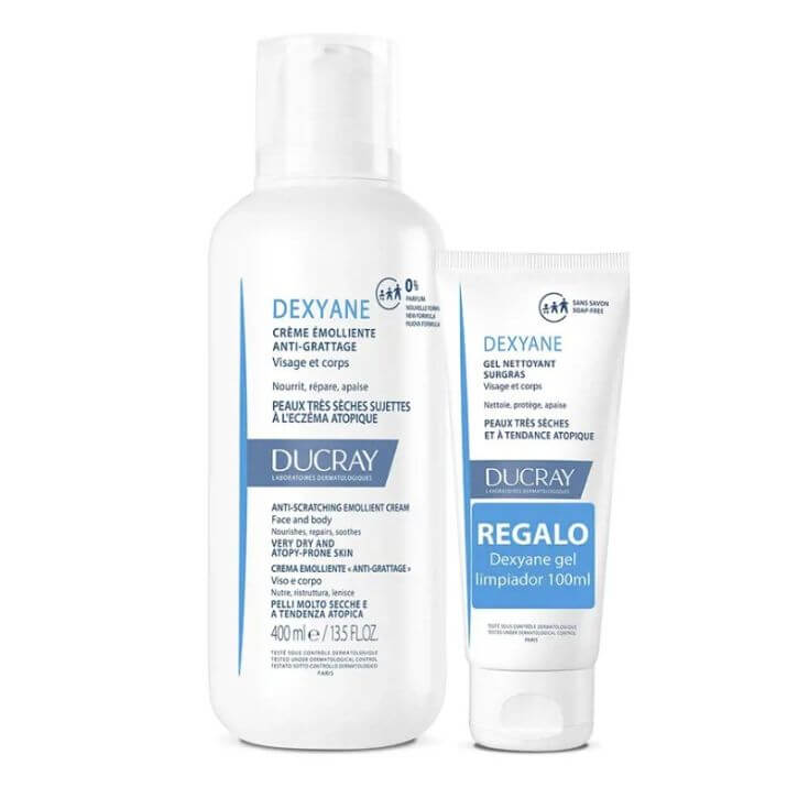 ducray dexyane crema 400ml + gel limpiador