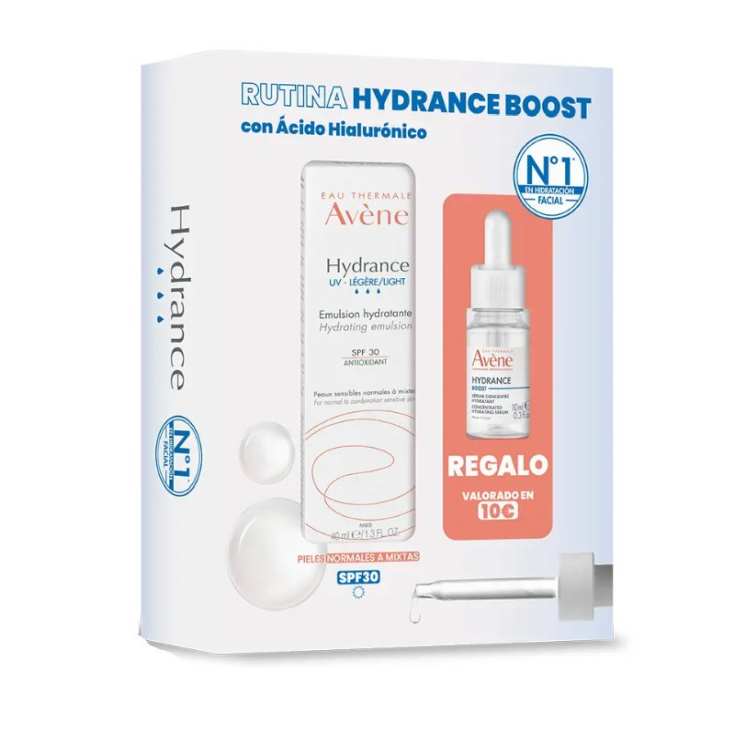 avene hydrance uv emulsion set 2 piezas