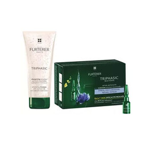 rene furterer triphasic reactional tratamiento + champu 50ml pack