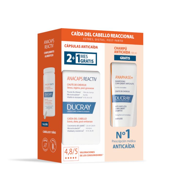 ducray anacaps reactiv x90+champu anticaida 100ml#* ducray anacaps reactiv x90+champu anticaida 100ml#*