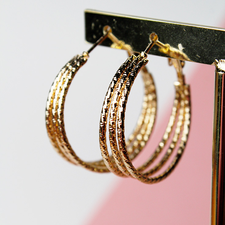 pendientes aro dorados
