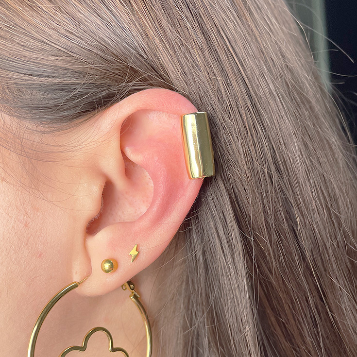 pendiente cuff oreja grande dorado pendiente cuff oreja grande dorado