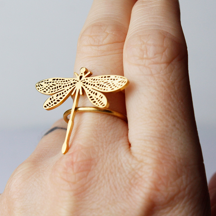 anillo libelula