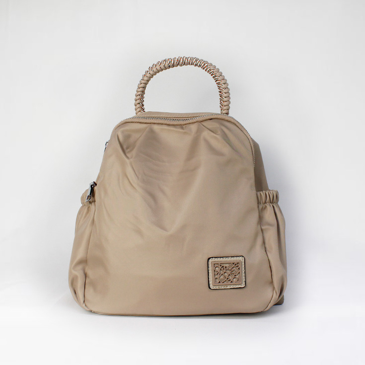 mochila nylon asa cordon caqui