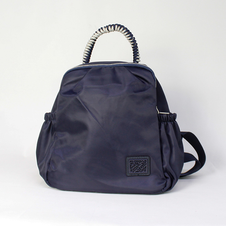 mochila nylon asa cordon azul marino