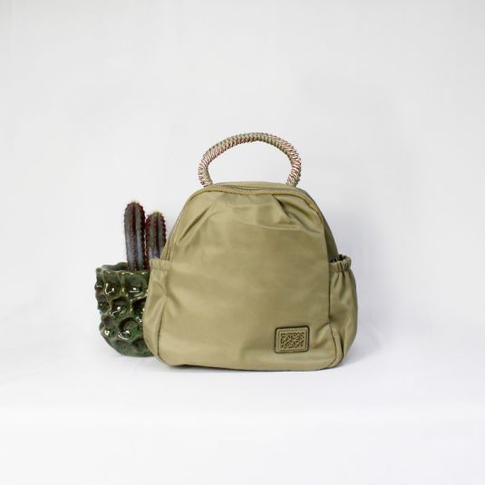 mochila nylon asa cordon verde 