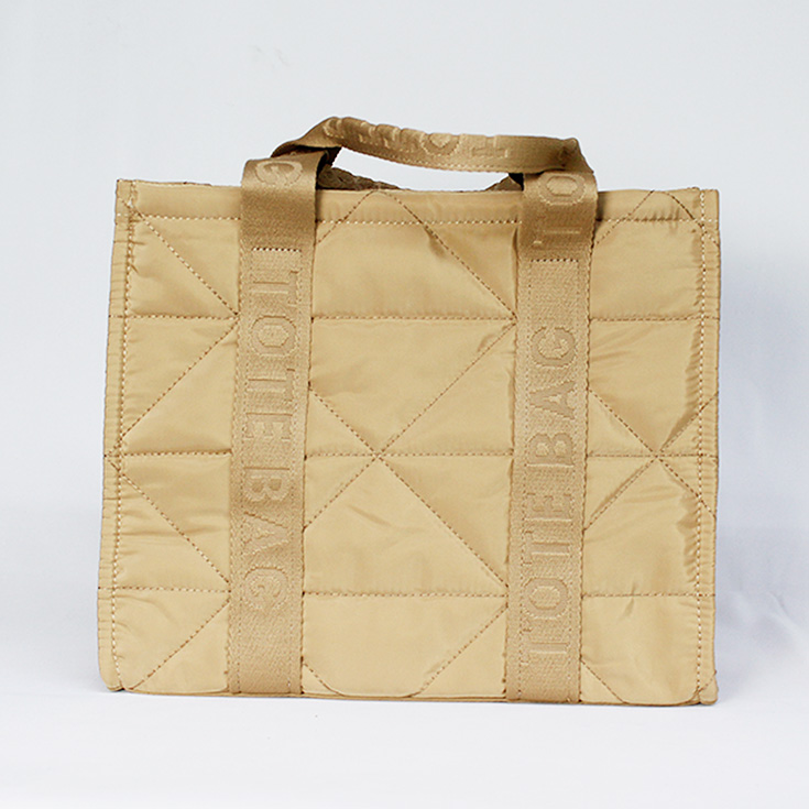 bolso nylon tote bag camel