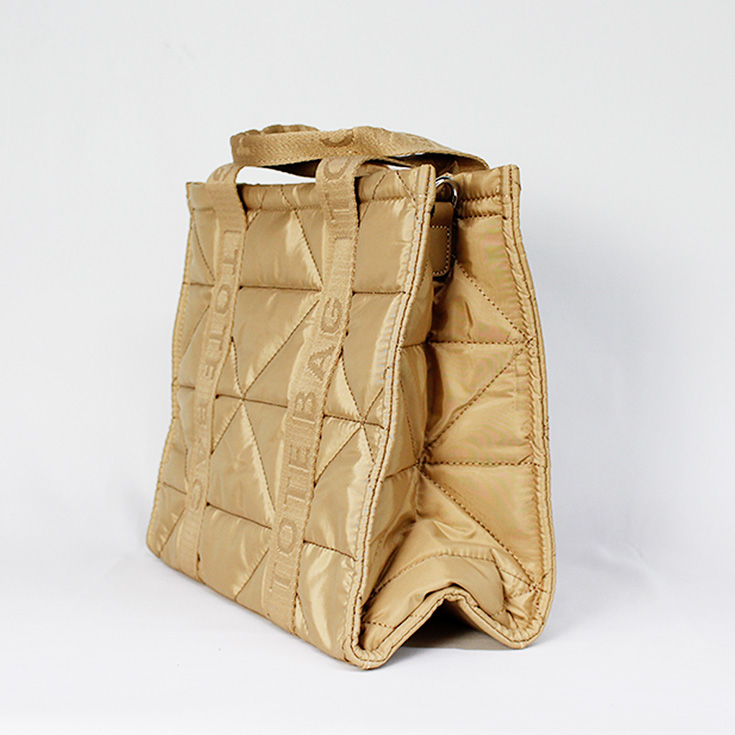 bolso nylon tote bag camel