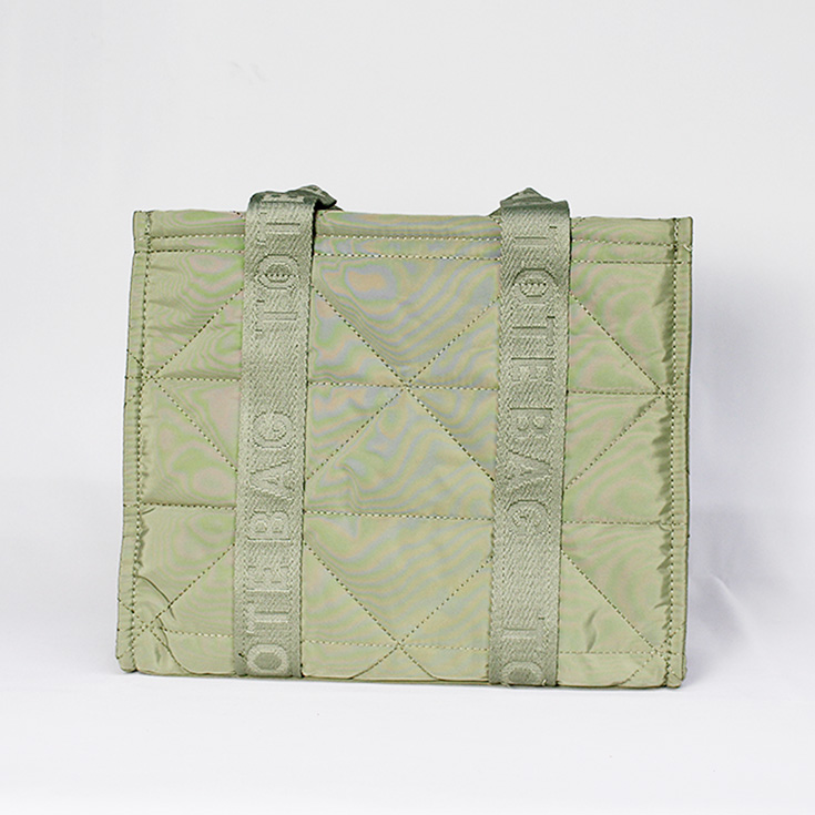bolso nylon tote bag verde