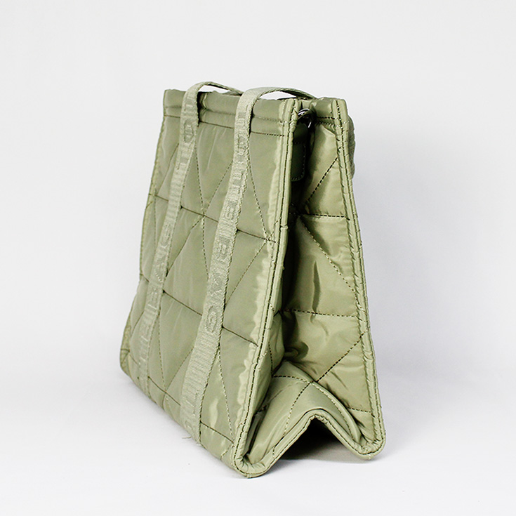 bolso nylon tote bag verde