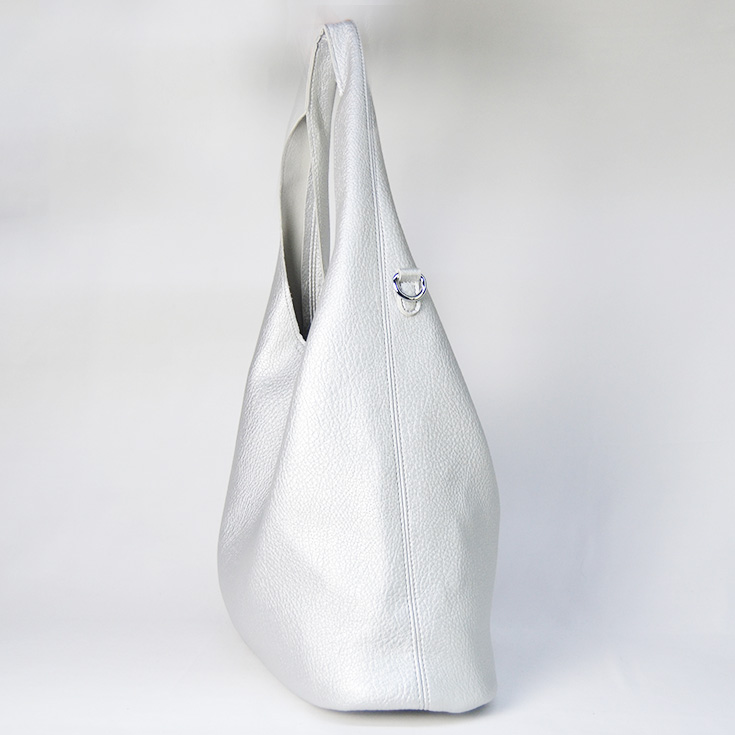 bolso soft bolso grande+pequeño plata