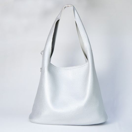 bolso soft bolso grande+pequeño plata