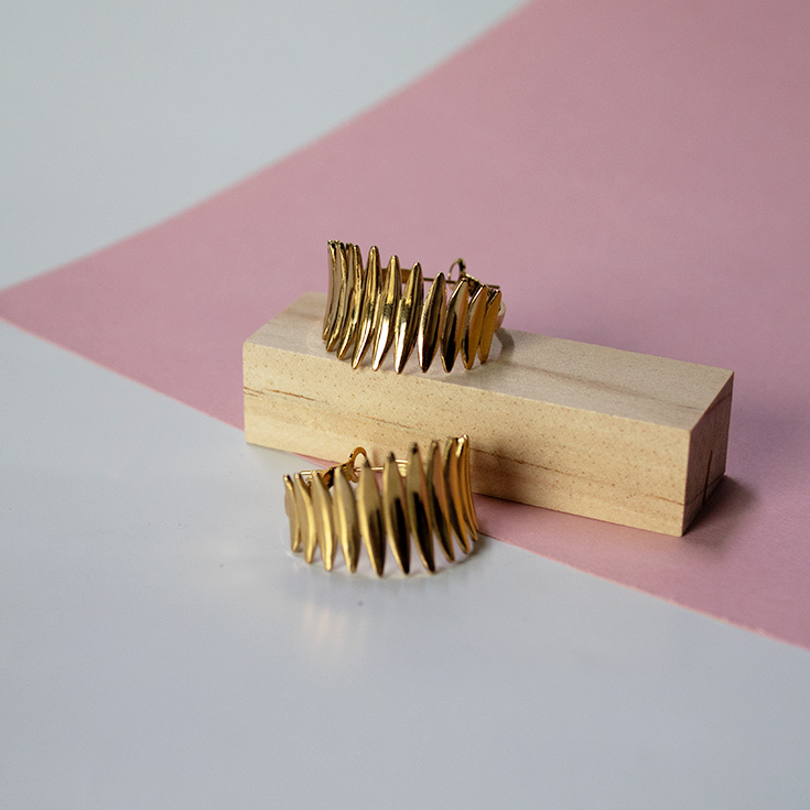 pendientes aro dorados