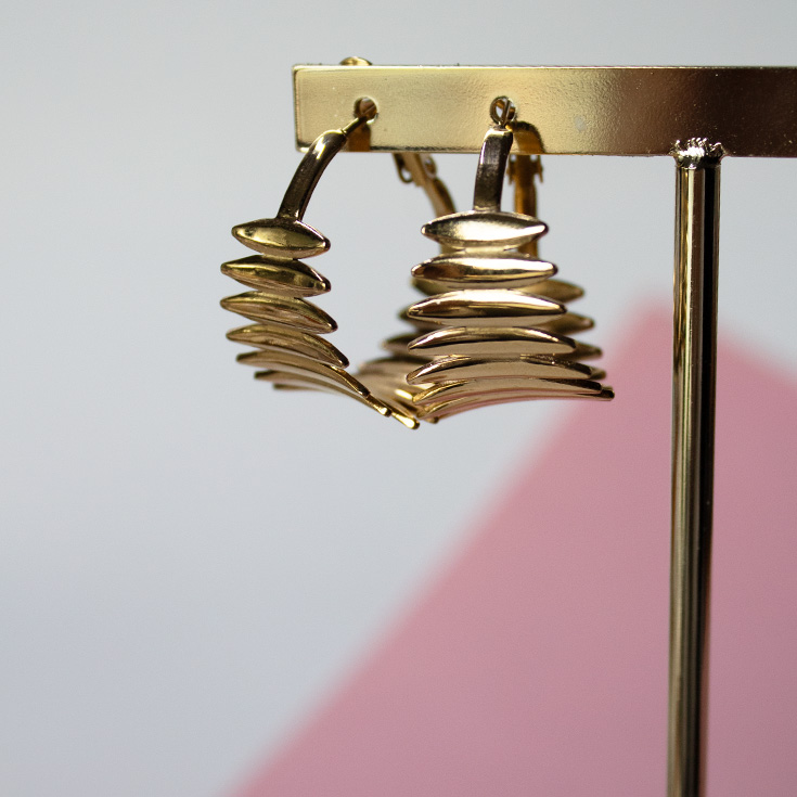 pendientes aro dorados