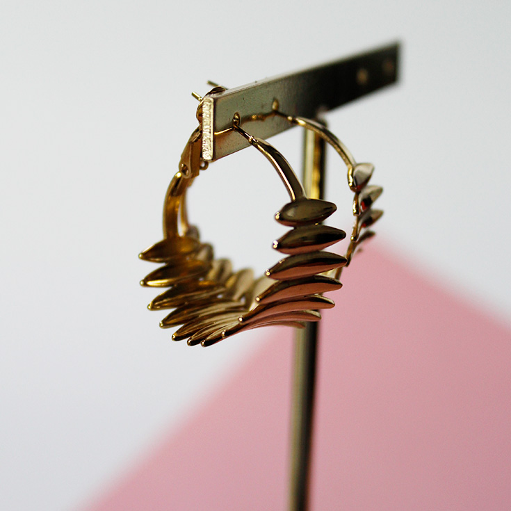 pendientes aro dorados