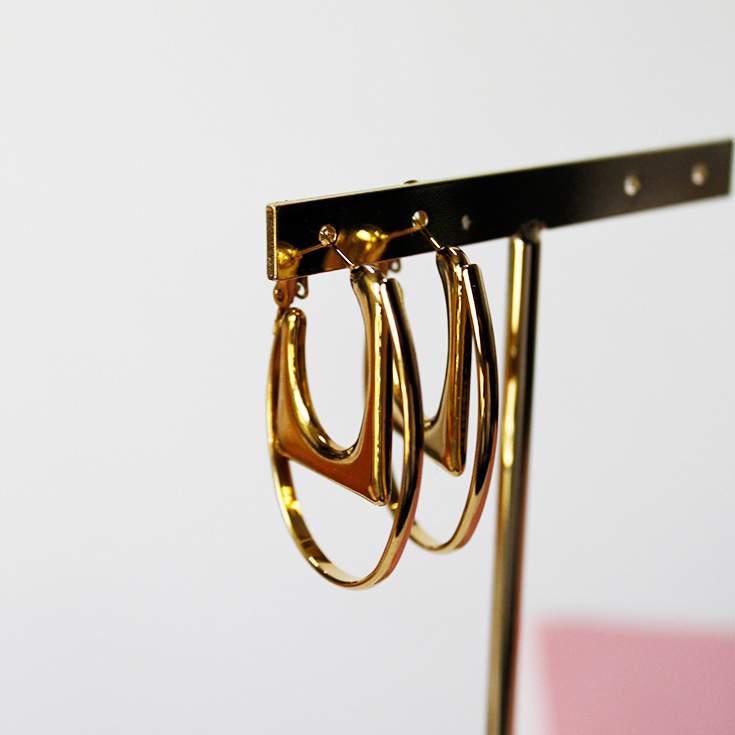 pendientes aro dorado
