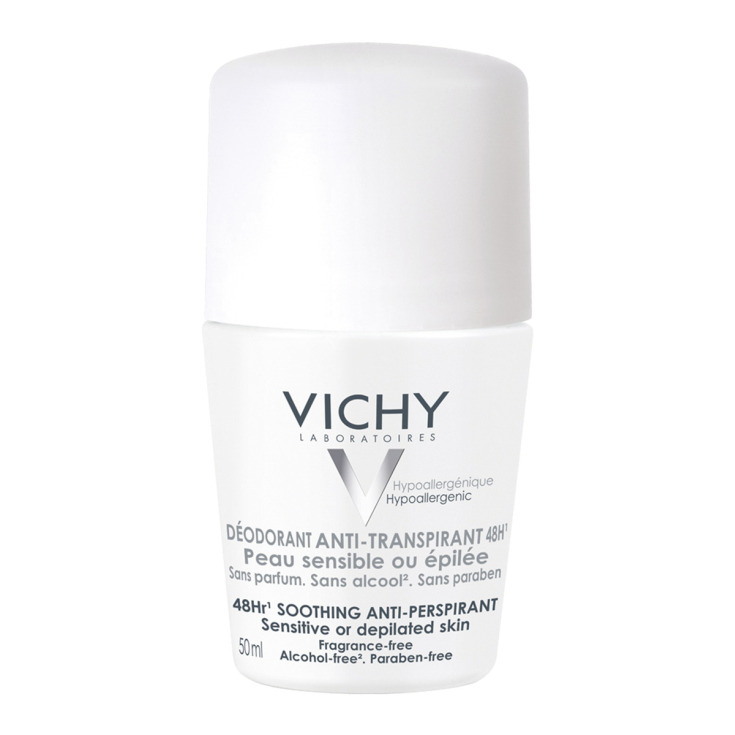vichy desodorante anti-transpirante 48h piel sensible roll-on 50ml