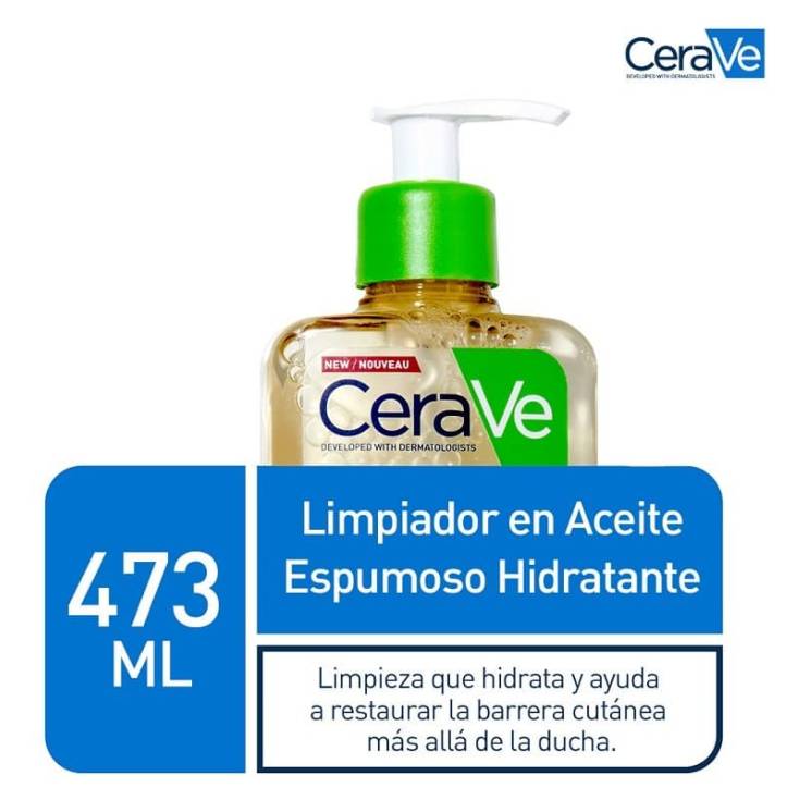 cerave aceite limpiador espumoso hidratante 473ml