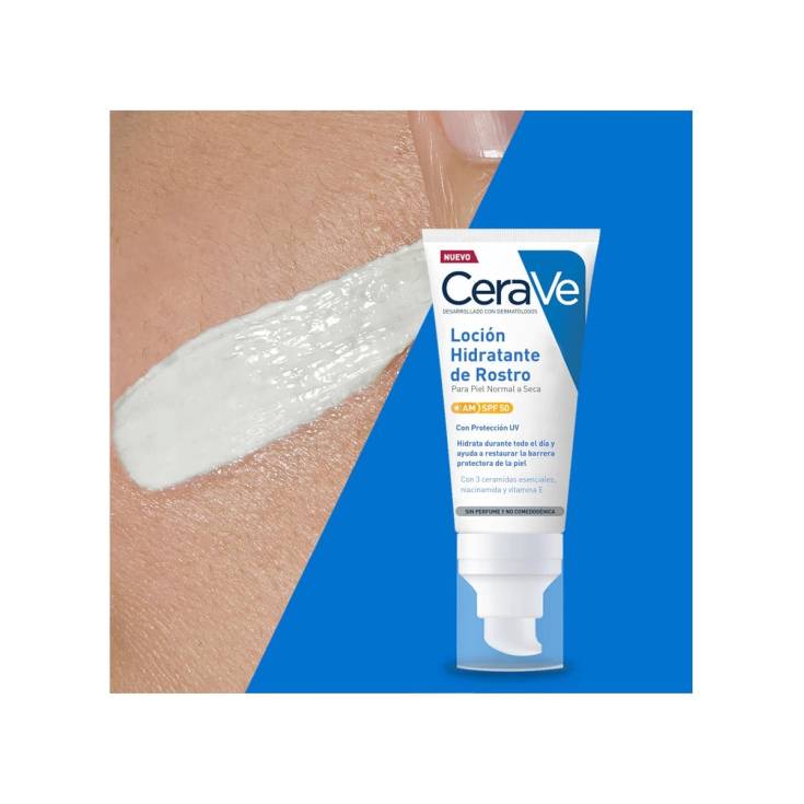 cerave locion hidratante facial spf50 52ml