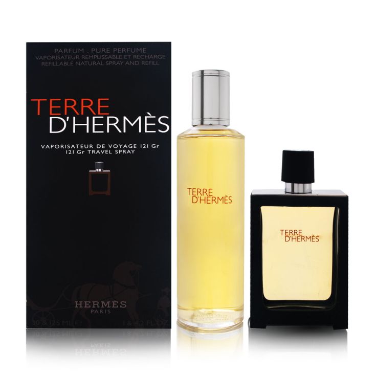 terre d hermes eau de parfum 30ml + recarga 125ml terre d hermes eau de parfum 30ml + recarga 125ml