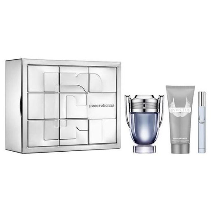 paco rabanne invictus eau de toilette 100ml cofre 3 piezas paco rabanne invictus eau de toilette 100ml cofre 3 piezas