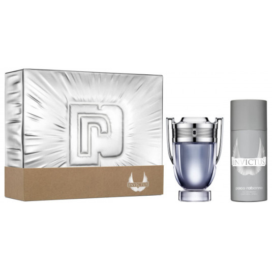 paco rabanne invictus eau de toilette 100ml cofre 2 piezas paco rabanne invictus eau de toilette 100ml cofre 2 piezas