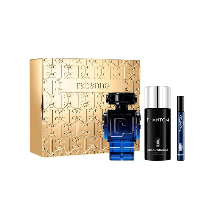 rabanne phantom intense parfum 100ml cofre 3 piezas