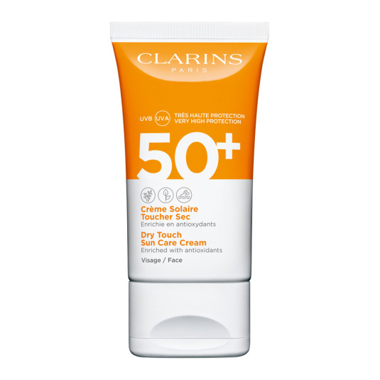 clarins protector solar facial tacto seco spf50+ 50ml