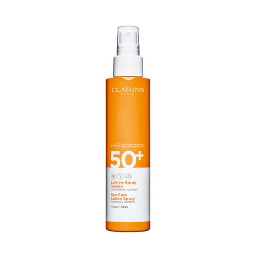 clarins leche solar hidratante corporal uva/uvb spf50+ spray 150ml clarins leche solar hidratante corporal uva/uvb spf50+ spray 150ml