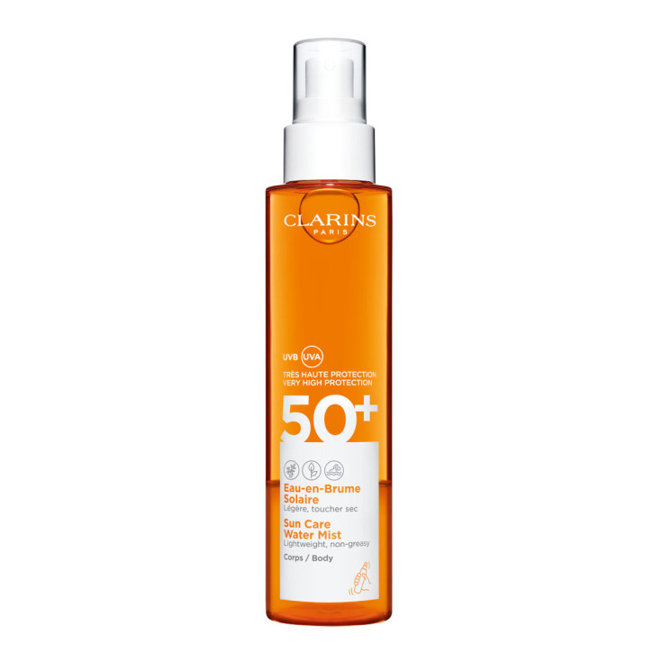 clarins l'eau-en-brume solaire bruma protectora corporal spf50+ 150ml clarins l'eau-en-brume solaire bruma protectora corporal spf50+ 150ml
