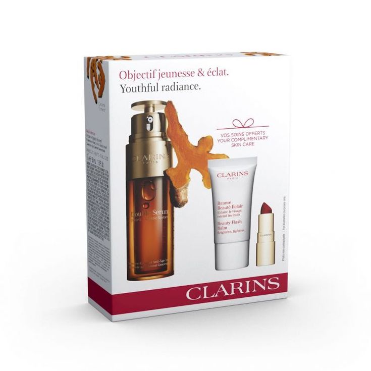 clarins double serum set regalo 3 piezas clarins double serum set regalo 3 piezas