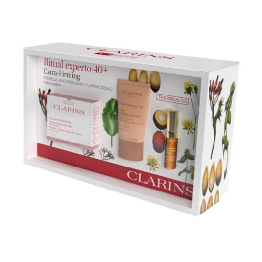 clarins ritual experto 40+ extra firming todo tipo de pieles 50ml set 3 piezas clarins ritual experto 40+ extra firming todo tipo de pieles 50ml set 3 piezas