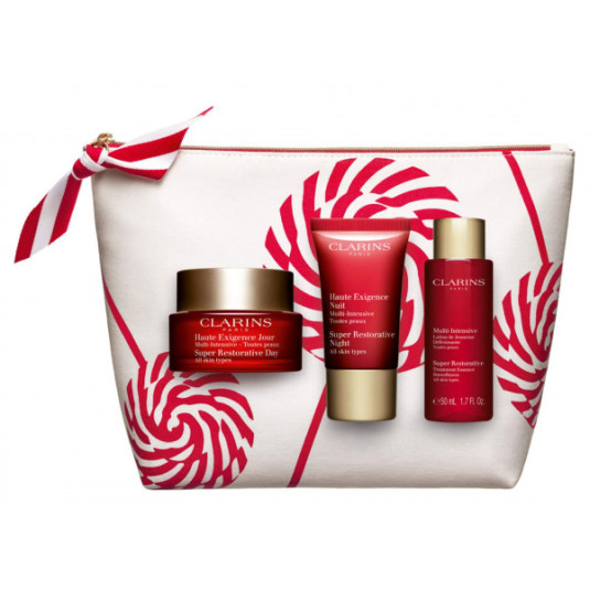 clarins multi intensiva crema dia topo tipo piel 50ml set 3 piezas + neceser clarins multi intensiva crema dia topo tipo piel 50ml set 3 piezas + neceser