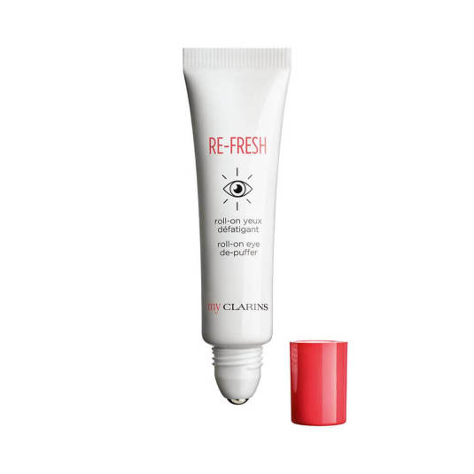 my clarins re-fresh roll-on eye de-puffer contorno de ojos defatigante 15ml my clarins re-fresh roll-on eye de-puffer contorno de ojos defatigante 15ml