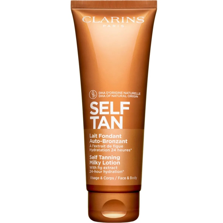 clarins self tan leche autobronceadora rostro y cuerpo 125ml